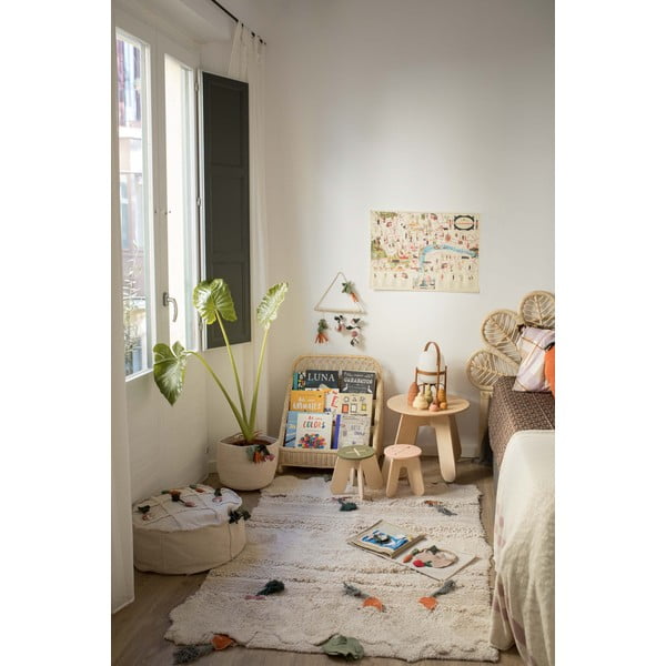 Creme Kinderteppich Baumwolle 120x160 cm Veggie Garden – Lorena Canals-image-1