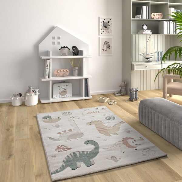 Beiger Kinderteppich 120 × 170 cm Clown - Universal-image-1
