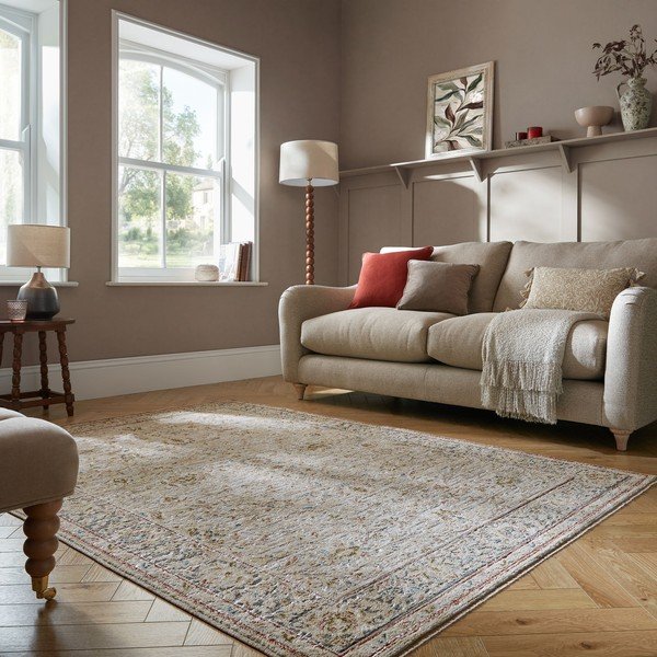 Teppich in Naturfarbe, 160 × 230 cm Meena Vintage - Flair Rugs-image-1