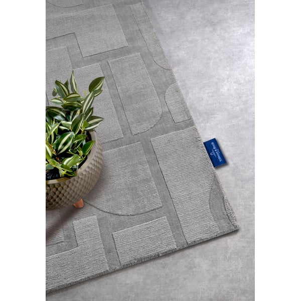 Grauer, handgewebter Läufer aus Wolle, 80 x 250 cm Alexis - Villeroy&Boch-image-2