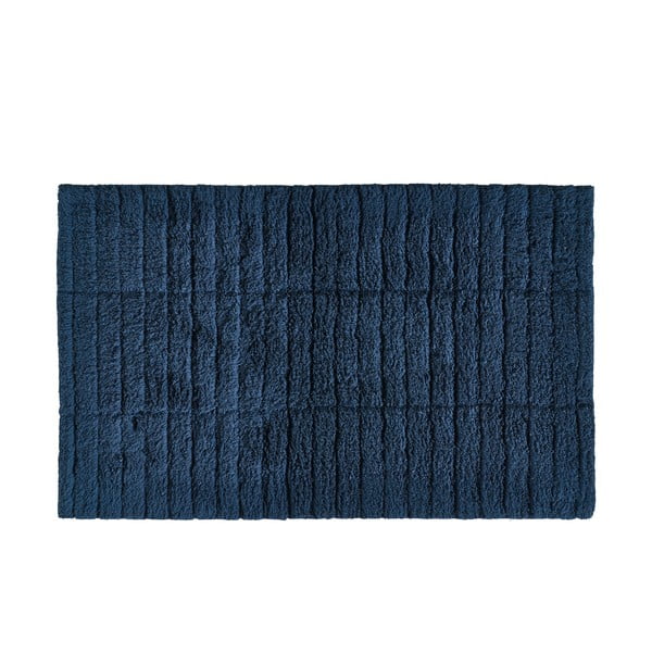Blauer Badezimmerteppich, 80 × 50 cm Tiles - Zone