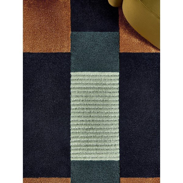 Dunkelblauer handgewebter Teppich 120x170 cm Franka – MADE-image-4