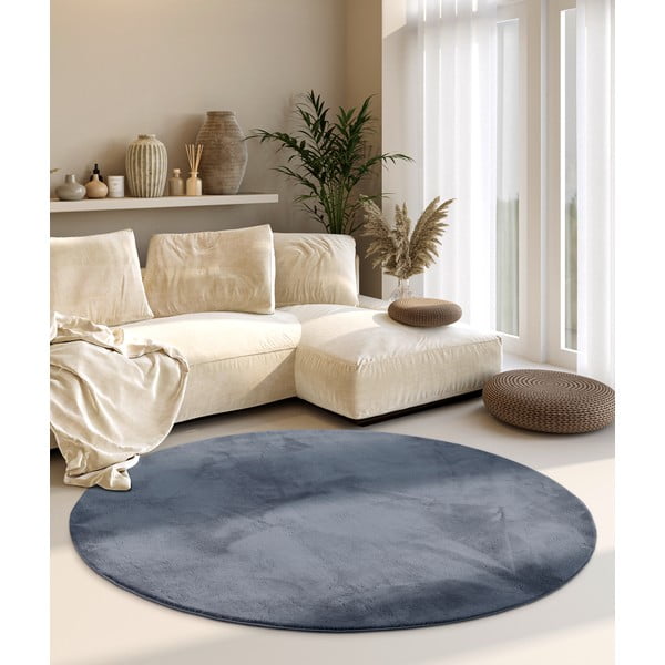 Anthrazitfarbener runder Teppich, Ø 160 cm Leon - Villeroy&Boch-image-1