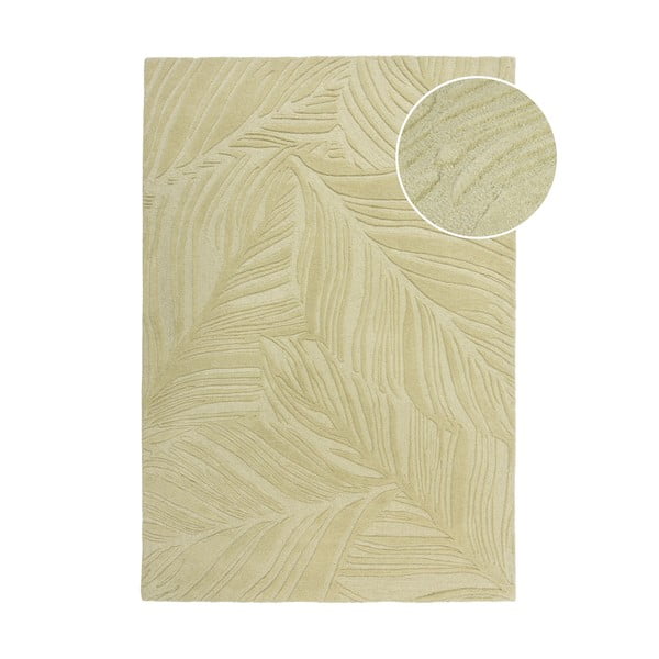 Grüner Wollteppich 200 × 290 cm Lino Leaf - Flair Rugs