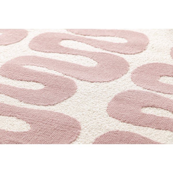 Rosa/cremefarbener Teppich 120x170 cm Flashy – Universal-image-2