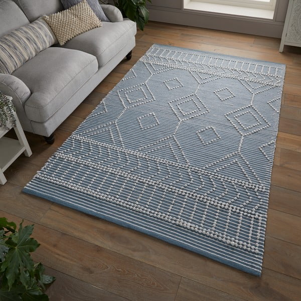 Blauer Teppich, 160 × 230 cm Loop Robyn - Flair Rugs-image-1