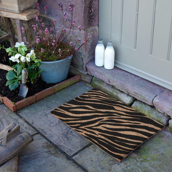 Fußmatte aus Kokosfasern, 40 x 60 cm Zebra - Artsy Doormats-image-3