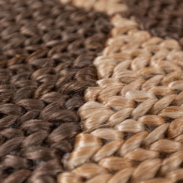 Brauner/naturfarbener, handgewebter Teppich mit Juteanteil, 160 × 230 cm Effie Diamond - Flair Rugs-image-3