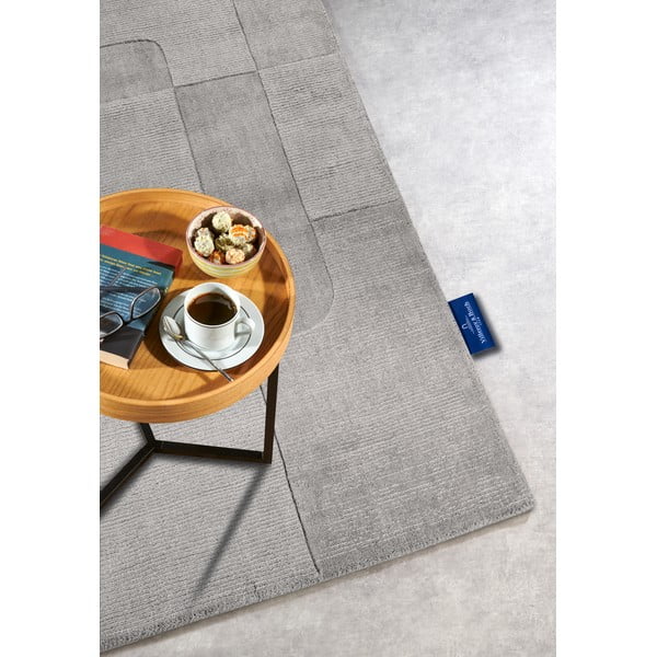 Grauer, handgewebter Wollteppich, 160 × 230 cm Charlotte - Villeroy&Boch-image-2