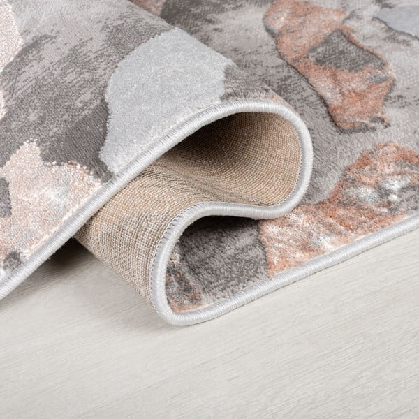 Grau-beiger Teppich, 80 × 150 cm Marbled - Flair Rugs-image-4
