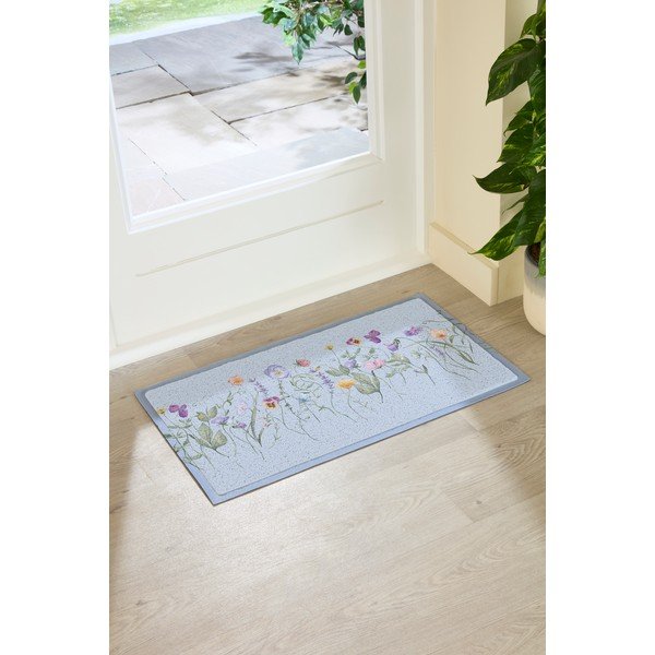 PVC-Fußmatte 40 x 70 cm Blue Wild Flowers - Artsy Doormats-image-1