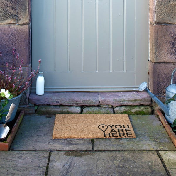 Fußmatte aus Kokosfasern, 40 x 60 cm You Are Here - Artsy Doormats-image-4