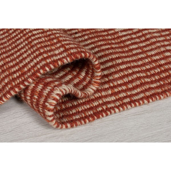 Orangefarbener Wollteppich, Läufer, 60 x 200 cm Anu - Flair Rugs-image-2
