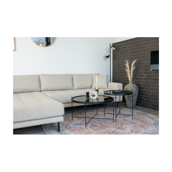 Blau-orangefarbener runder Teppich, Ø 200 cm Havana - House Nordic-image-2