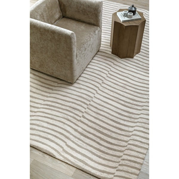 Beiger Wollteppich 200 × 300 cm Agnus Tides - Agnella-image-1