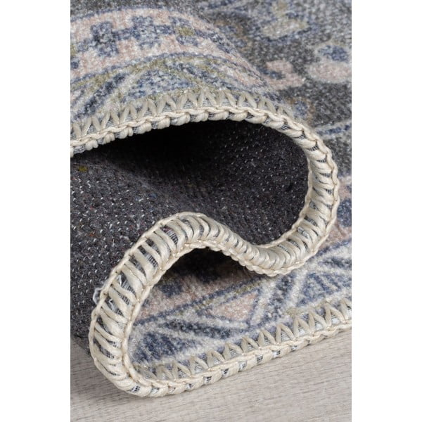 Grüner, waschbarer Läufer mit einem Anteil an recycelten Fasern, 60 x 230 cm Windsor - Flair Rugs-image-2