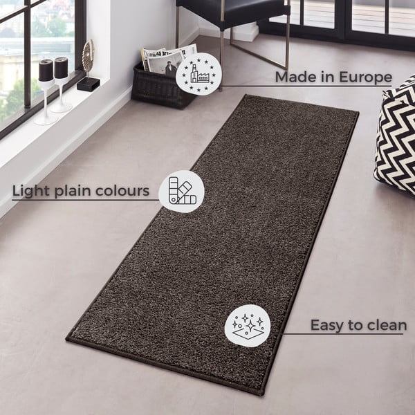 Grauer Läufer 80 × 400 cm Pure - Hanse Home-image-4