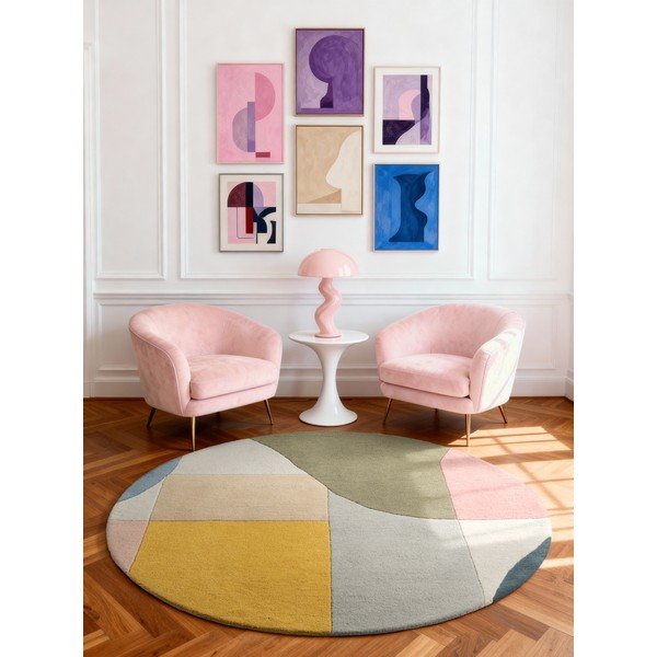 Handgewebter runder Wollteppich, Ø 160 cm Westminster Curzon - Ted Baker-image-2