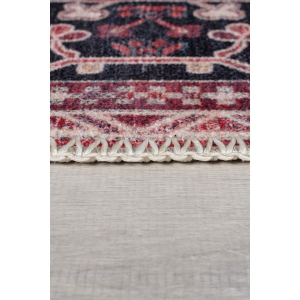 Weinroter, waschbarer Teppich mit einem Anteil an recycelten Fasern, 160 x 230 cm Windsor - Flair Rugs-image-4