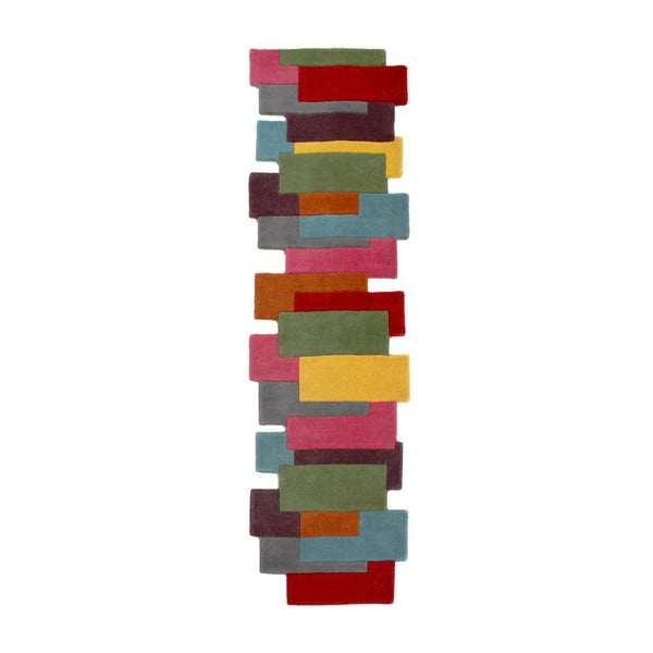 Wollteppich (Läufer) 60 x 230 cm Collage - Flair Rugs