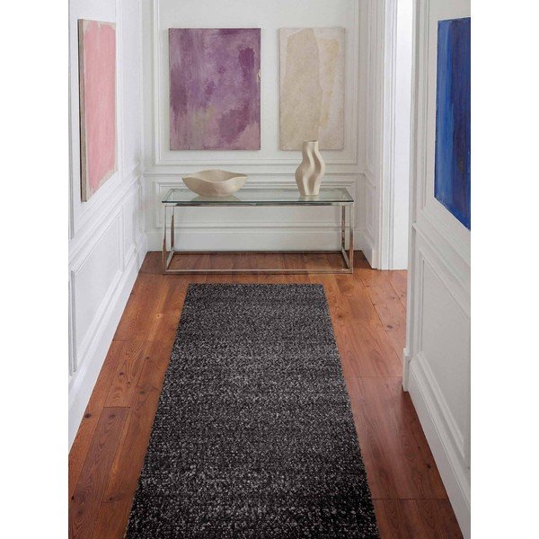Dunkelgrauer, handgewebter Läufer aus Bouclé-Stoff, 80 x 200 cm Notting Hill Portobello - Ted Baker-image-1