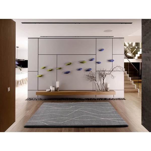 Grauer Teppich 80 × 150 cm Routa - Universal-image-4
