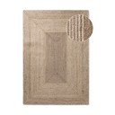 Doppelseitiger/handgewebter Jute-Teppich in hellem Naturton/in dunklem Naturton, 160 × 230 cm Juno - Hanse Home
