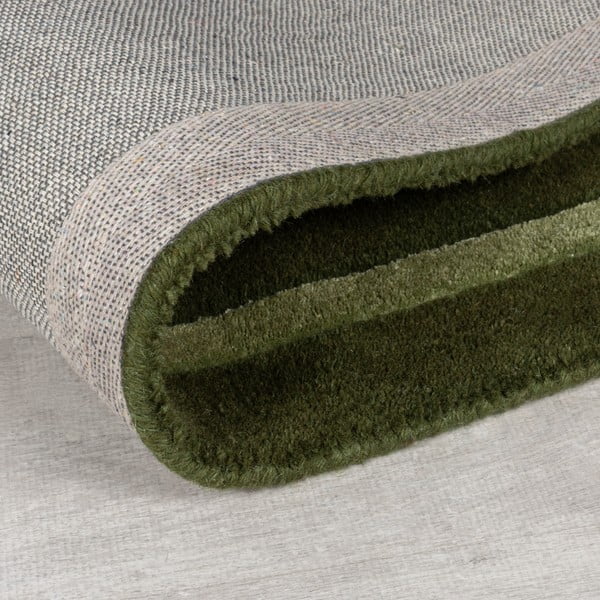 Dunkelgrüner, handgewebter Wollteppich, 200 × 290 cm Gatsby - Flair Rugs-image-3