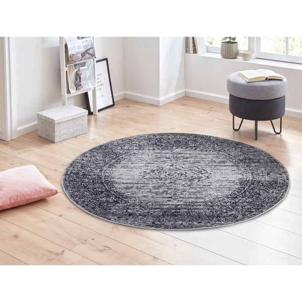 Grauer runder Teppich, Ø 160 cm Méridional - Hanse Home-image-1