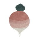 Rosa, waschbarer, handgewebter Baumwoll-Kinderteppich, 100 x 150 cm Ramona the Radish - Lorena Canals