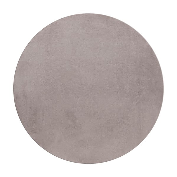 Beiger, waschbarer, runder Teppich, Ø 120 cm Pouffy - Ayyildiz Carpets