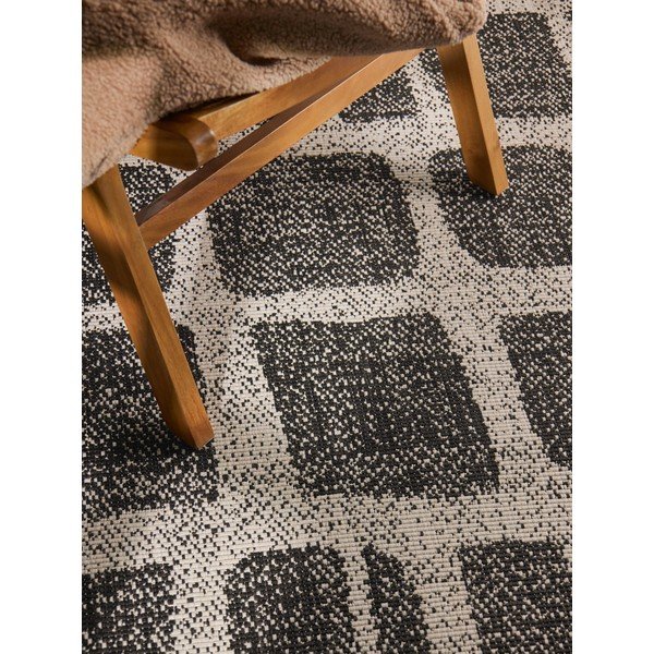 Schwarz/cremefarbener Teppich für den Innen- und Außenbereich, 120 × 170 cm Haringey Ruskin - Ted Baker-image-3