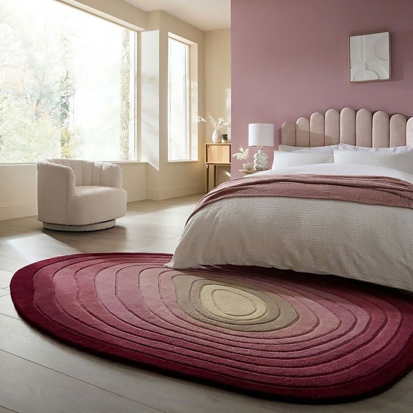 Violetter, handgewebter Wollteppich, 200 × 290 cm Puddle Ombre - Flair Rugs-image-1