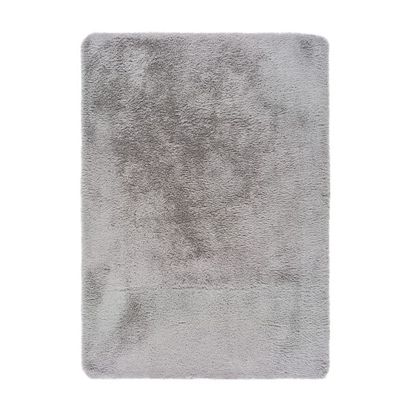 Hellgrauer Teppich 140x200 cm Alpaca Liso – Universal
