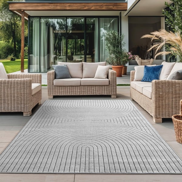 Grauer Teppich für den Innen- und Außenbereich, 240 x 340 cm Nova 1201 - Ayyildiz Carpets-image-1