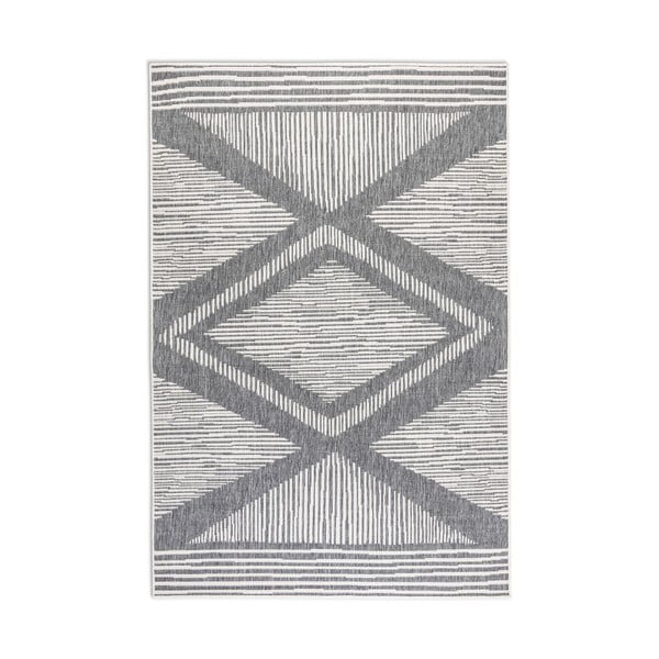 Cremefarbener, grauer Teppich für den Außenbereich, 80 × 150 cm Gemini - Elle Decoration-image-2