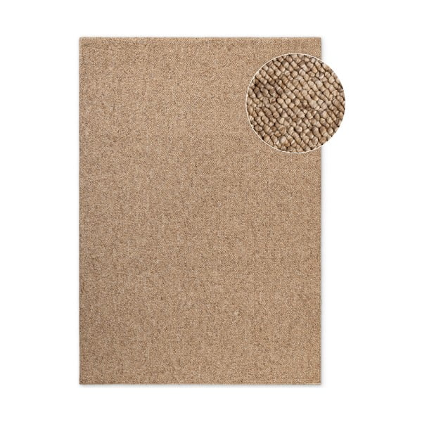Hellbrauner, waschbarer Teppich, 160 × 230 cm Rocco Caramel - Elle Decoration