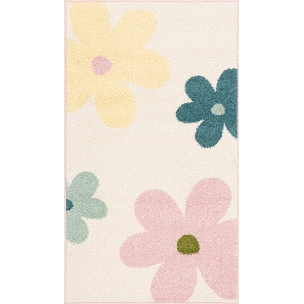 Kinderteppich in Elfenbeinfarbe, 80 × 150 cm Lolly Cream - FD