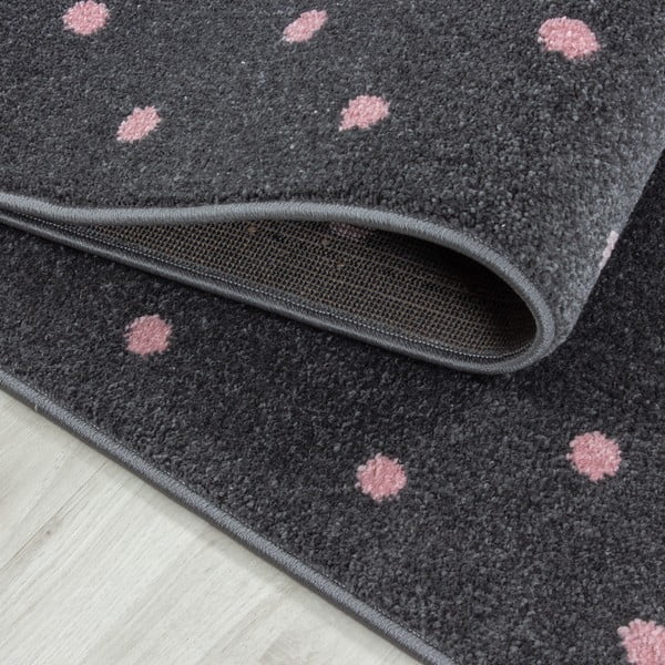 Rosa-grauer Kinderteppich, 80 × 150 cm Bambi - Ayyildiz Carpets-image-2