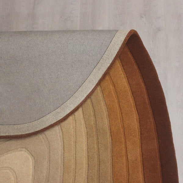 Wollteppich in Ziegelrot, 160 × 230 cm Puddle Ombre Wool - Flair Rugs-image-4