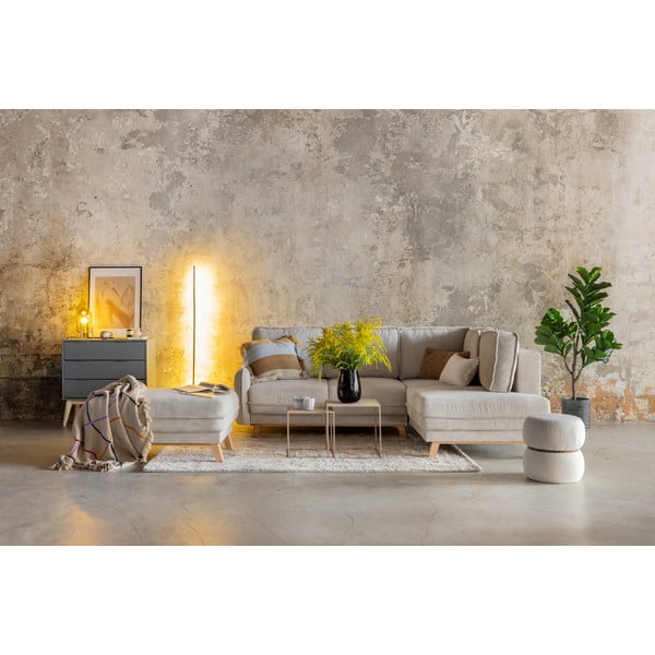 Cremefarbener Teppich 160 × 230 cm Routa - Universal-image-4