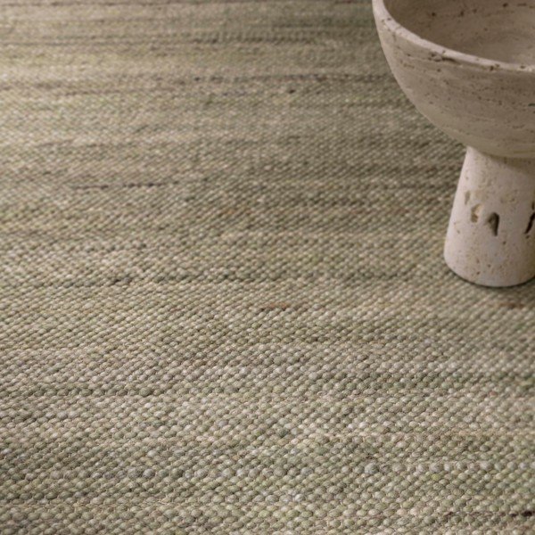 Khaki-farbener, beidseitig nutzbarer, handgewebter Teppich mit Wollanteil, 160 × 230 cm Birkdale Pistachio - Asiatic Carpets-image-2