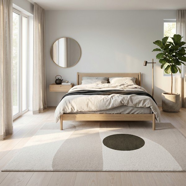 Beiger/cremefarbener Teppich 120 × 170 cm Martini - ESTE-image-4