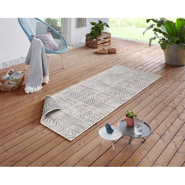 Brauner/beige Teppich für Innen- und Außenbereiche 80x250 cm Biri – Hanse Home-image-1