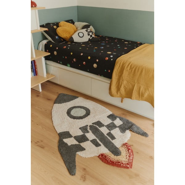 Spielteppich aus Baumwolle für Kinder, 85 x 135 cm Rocket - Lorena Canals-image-1
