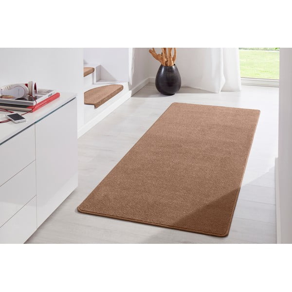 Brauner Läufer 80 × 200 cm Fancy - Hanse Home-image-1
