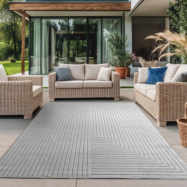 Grauer Teppich für drinnen und draußen, 120 × 170 cm Nova 1202 - Ayyildiz Carpets-image-1