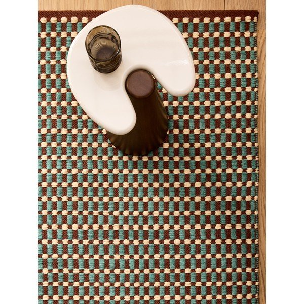 Grünblauer handgewebter Teppich 120x170 cm Ember – MADE-image-3