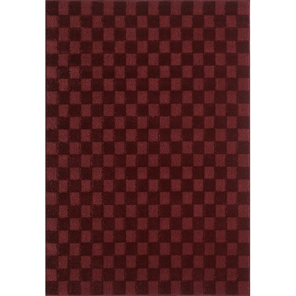 Weinroter Teppich 120 × 170 cm Mosaic - ESTE