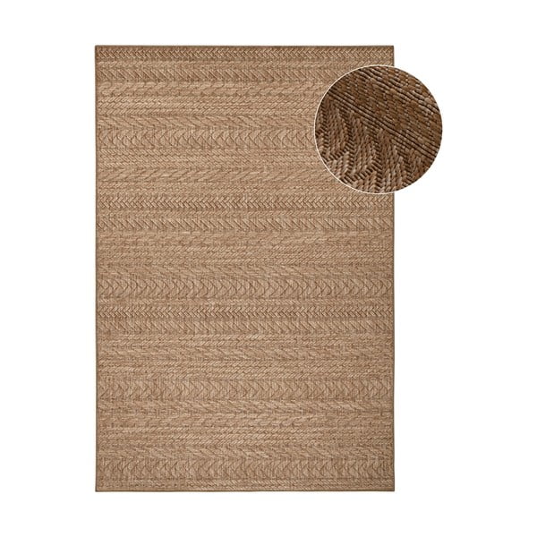 Brauner Teppich für Innen- und Außenbereiche 200x290 cm Granado – Hanse Home